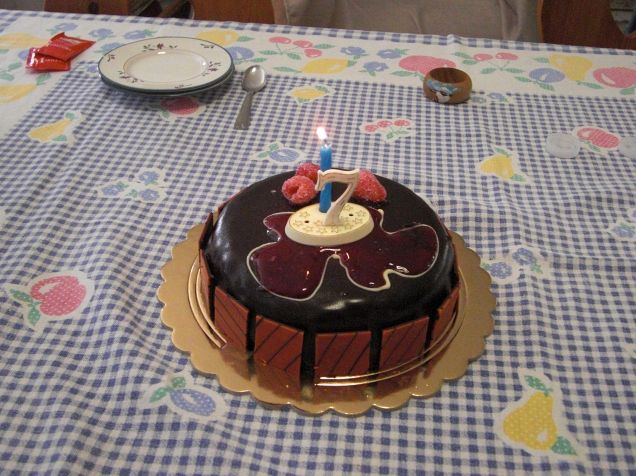 Torta per il settimo compleanno di Oscar
