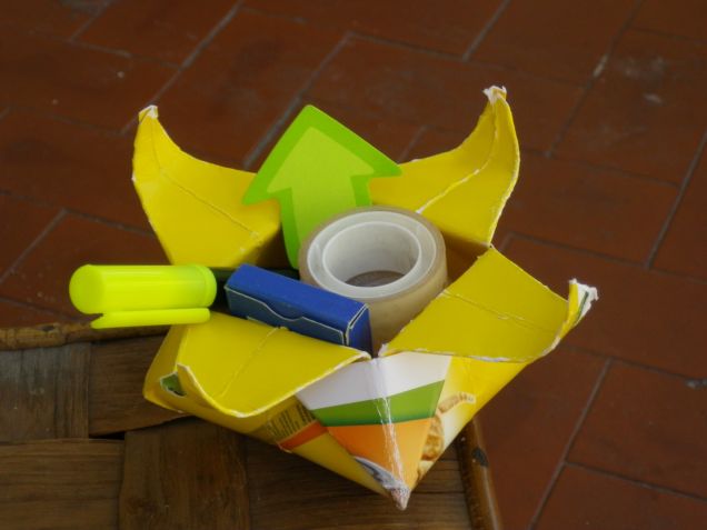 scatola origami porta tutto uffico 