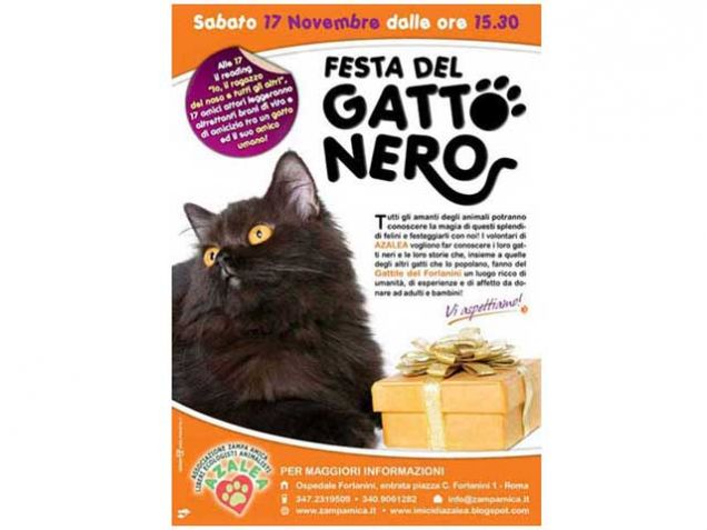 Festa del Gatto Nero 2012 al gattile AZALEA