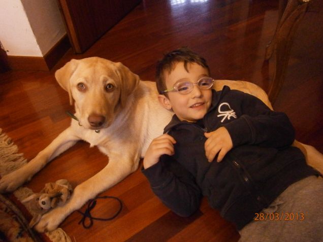 Bella con GIuseppe (5 anni)