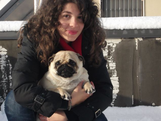 Che bello giocare con la neve!