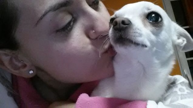 io e la mia chihuahua Perla