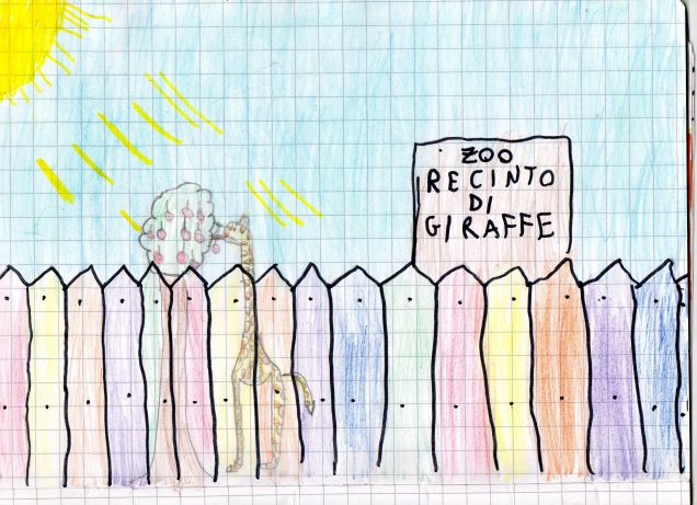 Recinto di giraffe