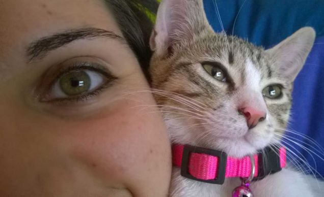 Io e la mia gatta abbiamo gli occhi dello stesso colore!