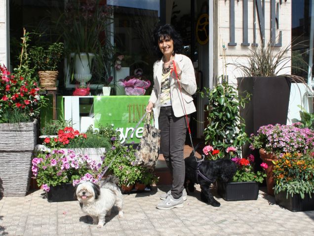 rocco in mezzo ai fiori!!