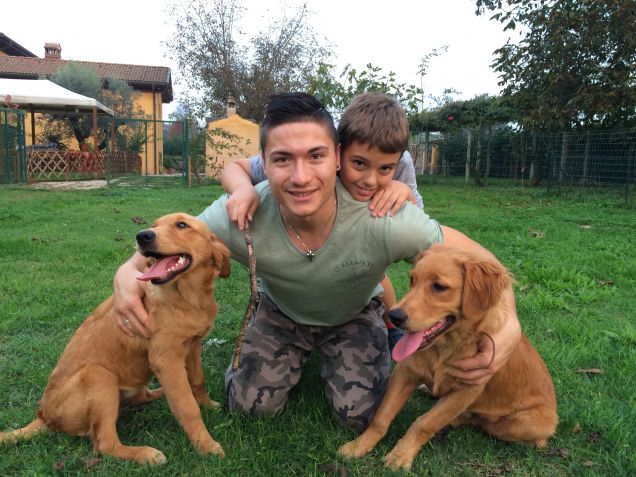 ecco papà, Ronnie, Honey e Filippo!