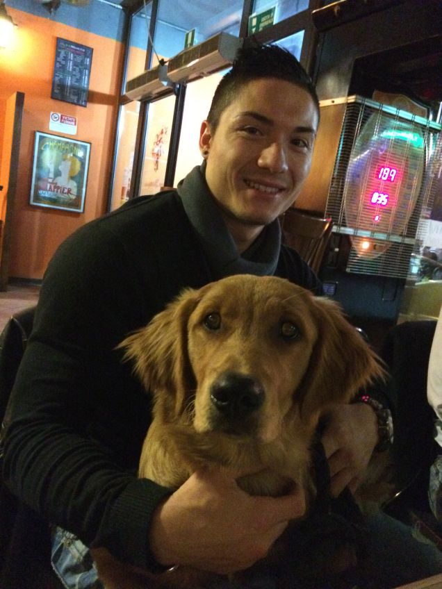 io e il papi nei pub!!! :)