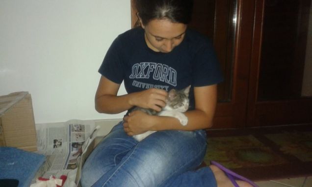 Prima sera in braccio alla Mamma!