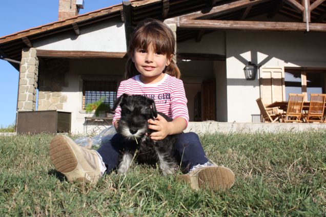 La mia cucciola e la mia cuginetta