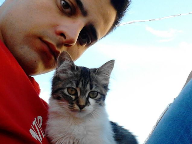 io e la mia dolce gattina Luna *.*