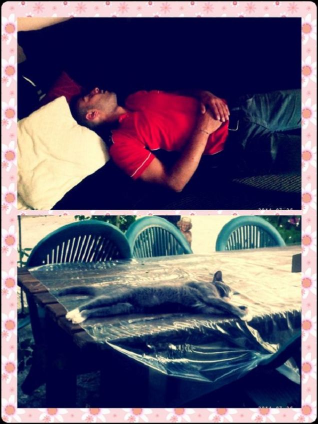 una meritata siesta per entrambi