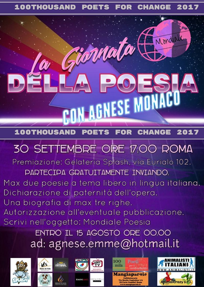 Giornata Mondiale della Poesia GRATIS entro 15 agosto