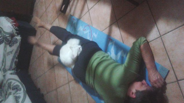 perla ha deciso di fare un pò di ginnastica