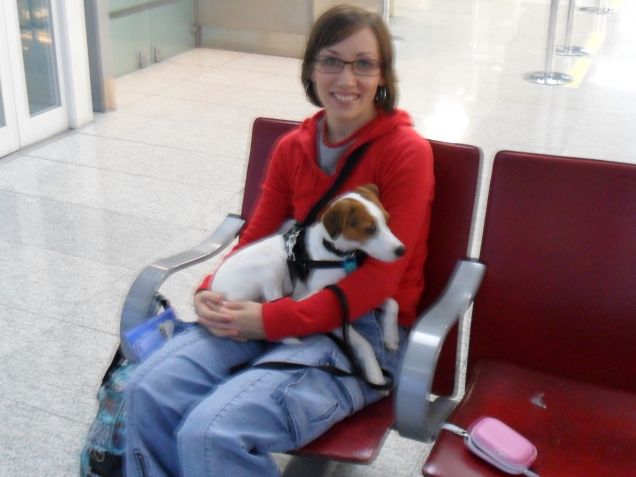 In aeroporto con mammina