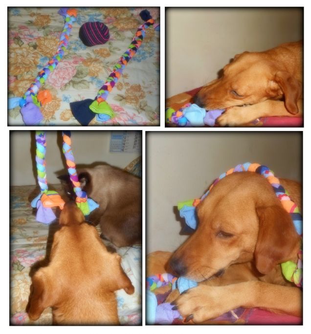 Giochini fai da te... Pallina e treccia di calzini ^_^