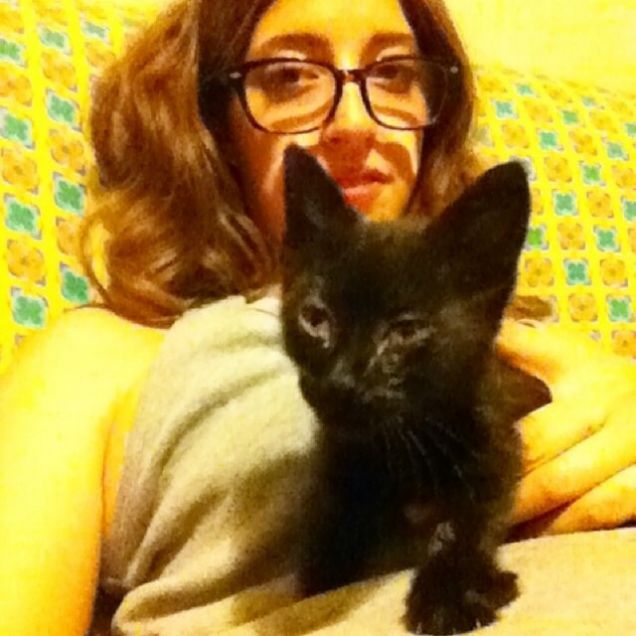 Il primo giorno di Luna,con la sua nuova mamma 