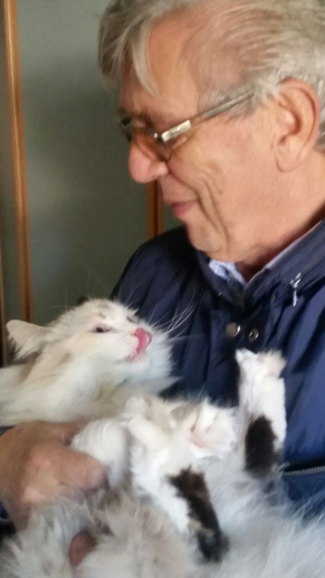 Arya con il nonno