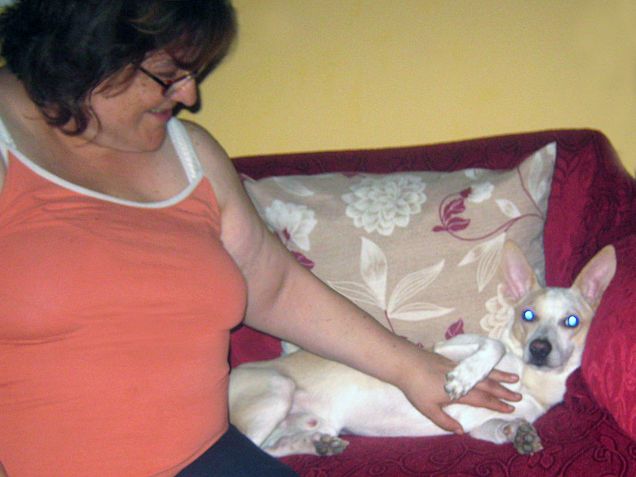 E dopo le coccole del nonno... ci sono quelle della nonna :D