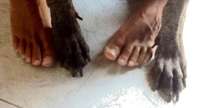 A spasso a piedi nudi...