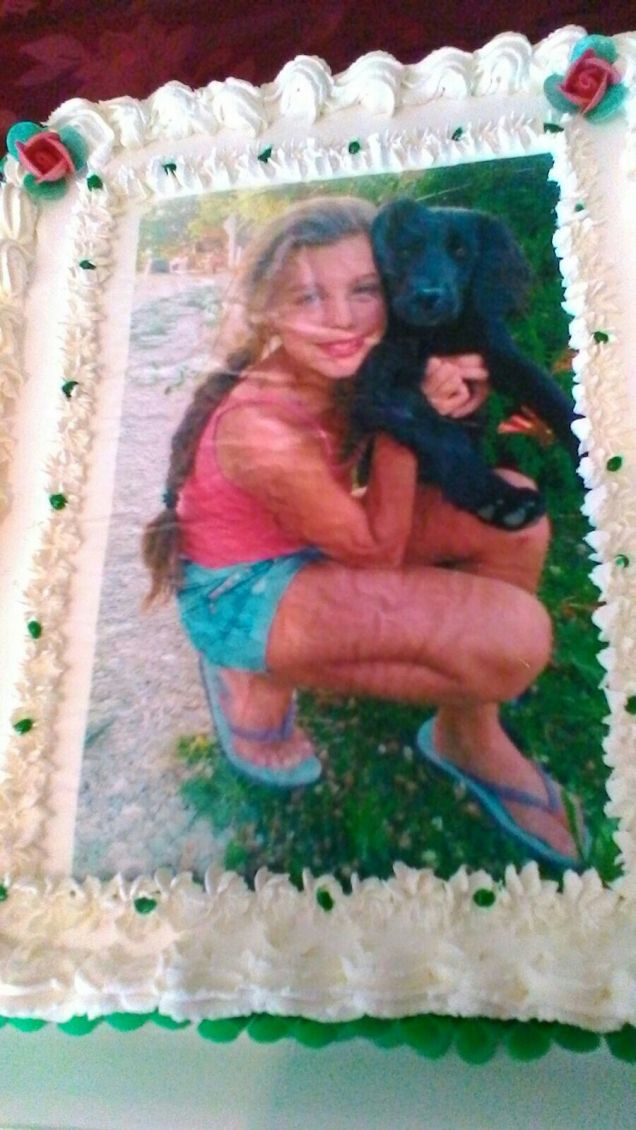 Cherie nella torta di compleanno di mia nipote Ginevra