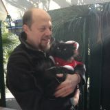 Io e Babbo Omar Natale alla 'casetta dei gatti'