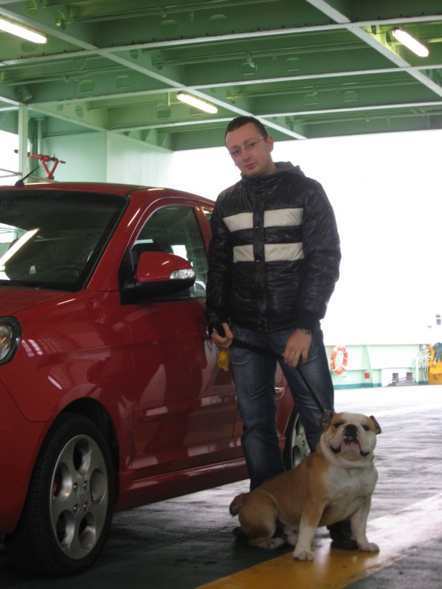 IO E MARLEY IN FERRY BOAT 