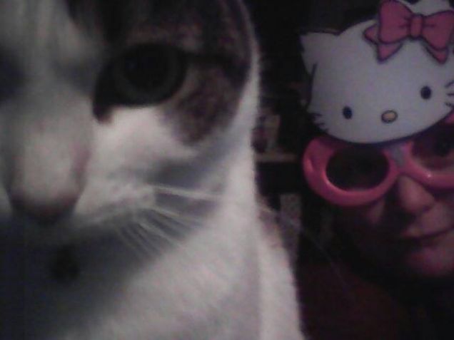 selfie hello kitty